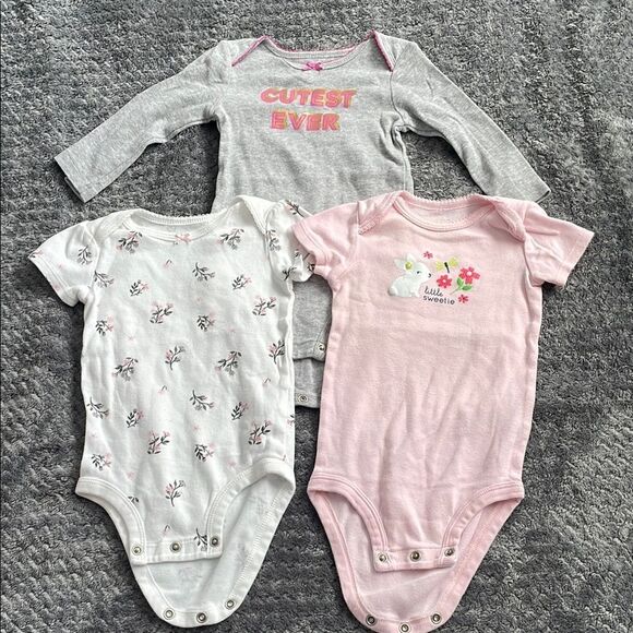 Carter's Other - Carter's Gray and White Bodysuit Set for Babies